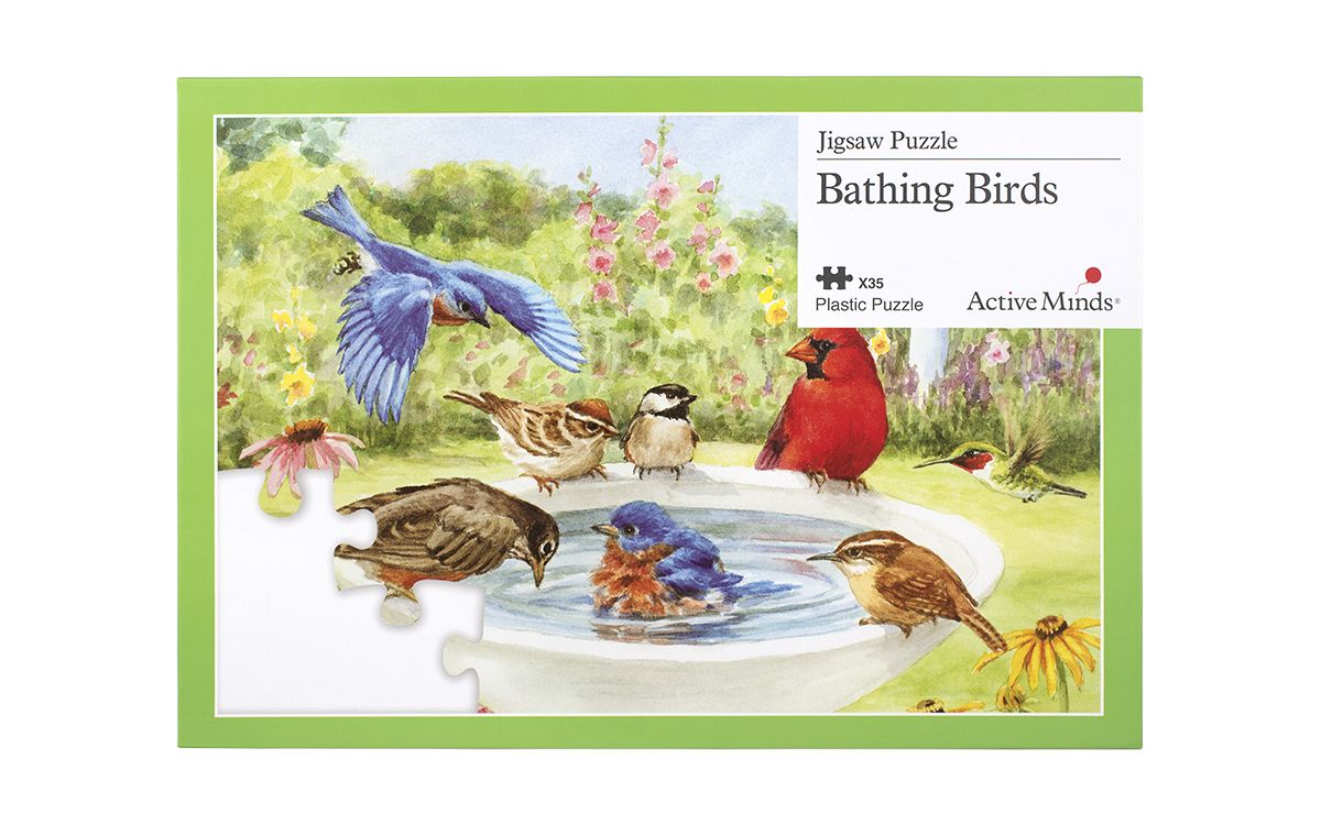 Complete este puzzle com 13 peças e descubra os diferentes pássaros que estão na imagem!